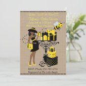 アフリカ系アメリカ人の赤ちゃんのお披露目パーティー「何になる？」 招待状 (スタンド正面)