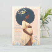 アフリカ系アメリカ人の赤ちゃんのシャワー招待状 招待状 (スタンド正面)