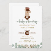 アフリカ系アメリカ人の赤ちゃんシャワー 招待状 (正面/裏面)