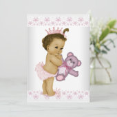 アフリカ系アメリカ人の赤ちゃんシャワー 招待状 (スタンド正面)