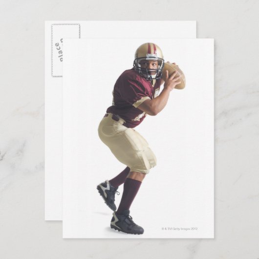 アフリカ系アメリカ人の赤と白男 ポストカード (正面/裏面)