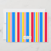 アフリカ系アメリカ人の跳ね上がりの家の誕生会 招待状 (裏面)