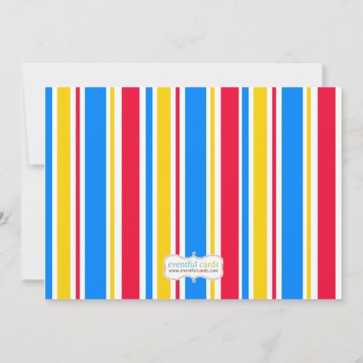 アフリカ系アメリカ人の跳ね上がりの家の誕生会 招待状 (裏面)