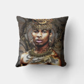 アフリカ系アメリカ人の部族の王子 クッション (裏面)
