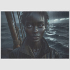 アフリカ系アメリカ人の野生の海賊 薄葉紙