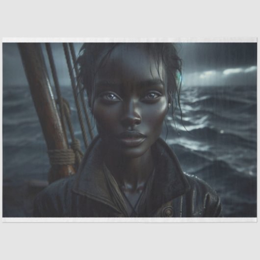 アフリカ系アメリカ人の野生の海賊 薄葉紙 (正面)