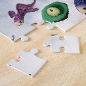 アフリカ系アメリカ人の飛んでいる子ども ジグソーパズル (側面)