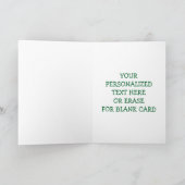 アフリカ系アメリカ人の黒いサンタクロースのクリスマス シーズンカード (内部)