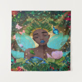 アフリカ系アメリカ人の黒い妖精の魔法の物語 タペストリー (正面)