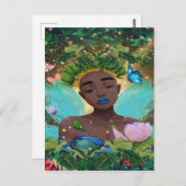 アフリカ系アメリカ人の黒い妖精の魔法の物語 ポストカード (正面/裏面)