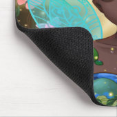 アフリカ系アメリカ人の黒い妖精の魔法の物語 マウスパッド (コーナー)