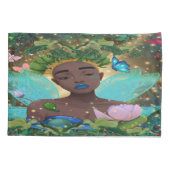 アフリカ系アメリカ人の黒い妖精の魔法の物語 枕カバー (裏面-左)