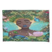 アフリカ系アメリカ人の黒い妖精の魔法の物語 枕カバー (正面左)