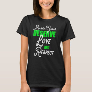 アフリカ系アメリカ人の黒人の女性自尊心を尊重Y Tシャツ