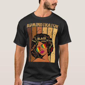 アフリカ系アメリカ人の黒人の歴史の管理者 Tシャツ