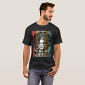 アフリカ系アメリカ人の黒人の歴史の管理者 Tシャツ (正面フル)