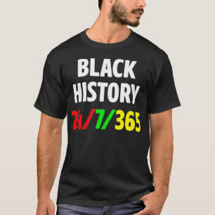 アフリカ系アメリカ人の黒人史男性へ史と女性 Tシャツ