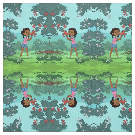 アフリカ系アメリカ人の黒人女性 ファブリック (見本)