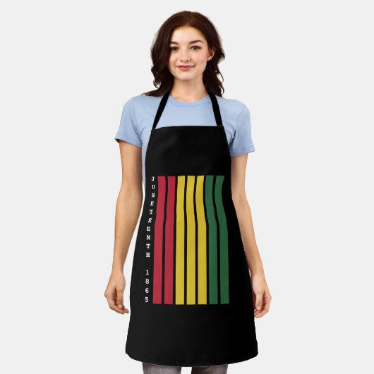 アフリカ系アメリカ人の黒人歴史十二月号1865 エプロン (着用した状態)