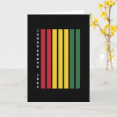 アフリカ系アメリカ人の黒人歴史十二月号1865 カード (黄色い花)