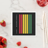 アフリカ系アメリカ人の黒人歴史十二月号1865 スタンダードカクテルナプキン (インサイチュ)