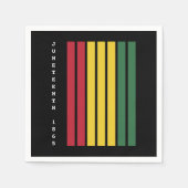 アフリカ系アメリカ人の黒人歴史十二月号1865 スタンダードカクテルナプキン (正面)