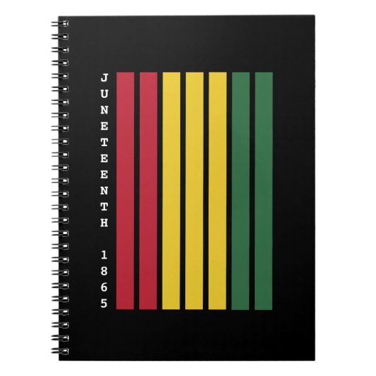 アフリカ系アメリカ人の黒人歴史十二月号1865 ノートブック (正面)