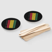 アフリカ系アメリカ人の黒人歴史十二月号1865 ハンドファン (組立なし)