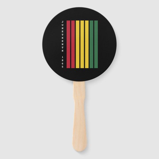 アフリカ系アメリカ人の黒人歴史十二月号1865 ハンドファン (正面)