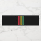 アフリカ系アメリカ人の黒人歴史十二月号1865 ペットボトルラベル (シングルラベル)