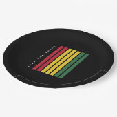 アフリカ系アメリカ人の黒人歴史十二月号1865 ペーパープレート (アングル)