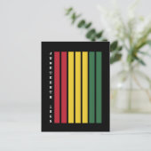 アフリカ系アメリカ人の黒人歴史十二月号1865 ポストカード (スタンド正面)