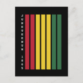 アフリカ系アメリカ人の黒人歴史十二月号1865 ポストカード (正面)