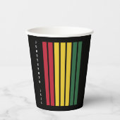 アフリカ系アメリカ人の黒人歴史十二月号1865 紙コップ (正面)