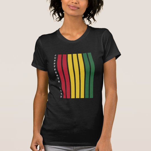 アフリカ系アメリカ人の黒人歴史十二月号1865 Tシャツ (正面)