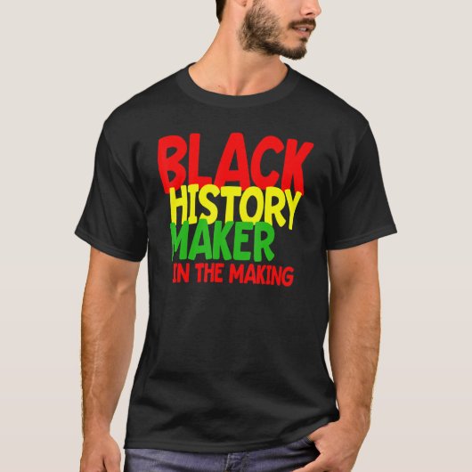 アフリカ系アメリカ人の黒人歴史家 Tシャツ (正面)