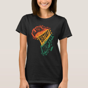 アフリカ系アメリカ人の黒人歴史M Tシャツ