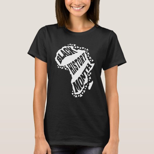 アフリカ系アメリカ人の黒人歴史M Tシャツ (正面)