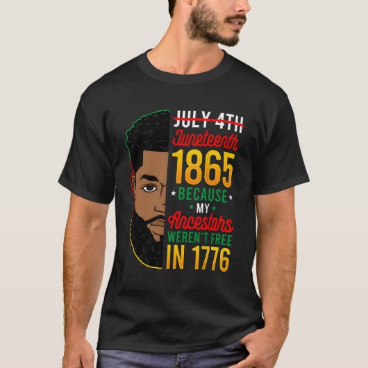 アフリカ系アメリカ人の17番目の人 Tシャツ (正面)
