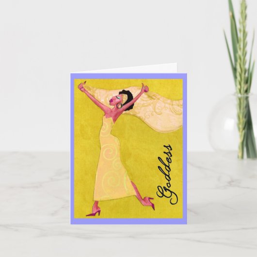 アフリカ系アメリカ人の「女神」 カード (正面)