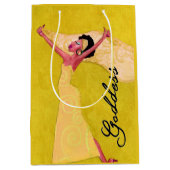 アフリカ系アメリカ人の「女神」 ミディアムペーパーバッグ (正面)