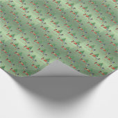 アフリカ系アメリカ人はクリスマスの包装紙をからかいます ラッピングペーパー (角)