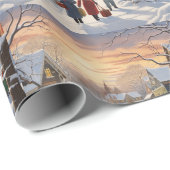 アフリカ系アメリカ人をテーマにしたクリスマスラッピング紙 ラッピングペーパー (ロールコーナー)