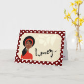 アフリカ系アメリカ人を飛ばす – MOTHER'S DAYカード カード (黄色い花)