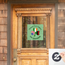 アフリカ系アメリカ人アイリッシュシャムロックパーソナライズされた国旗