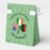 アフリカ系アメリカ人アイルランド人アメリカ国旗シャムロックパーソナル フェイバーボックス (裏面サイド)