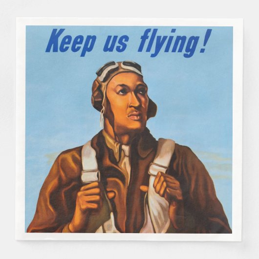 アフリカ系アメリカ人アビエーター戦闘機第2次世界大戦パイロット (正面)