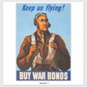 アフリカ系アメリカ人アビエーター戦闘機第2次世界大戦パイロット シール (シート)