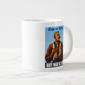 アフリカ系アメリカ人アビエーター戦闘機第2次世界大戦パイロット ジャンボコーヒーマグカップ (正面右)
