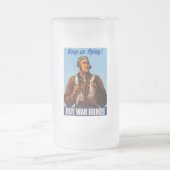 アフリカ系アメリカ人アビエーター戦闘機第2次世界大戦パイロット フロストグラスビールジョッキ (中央)